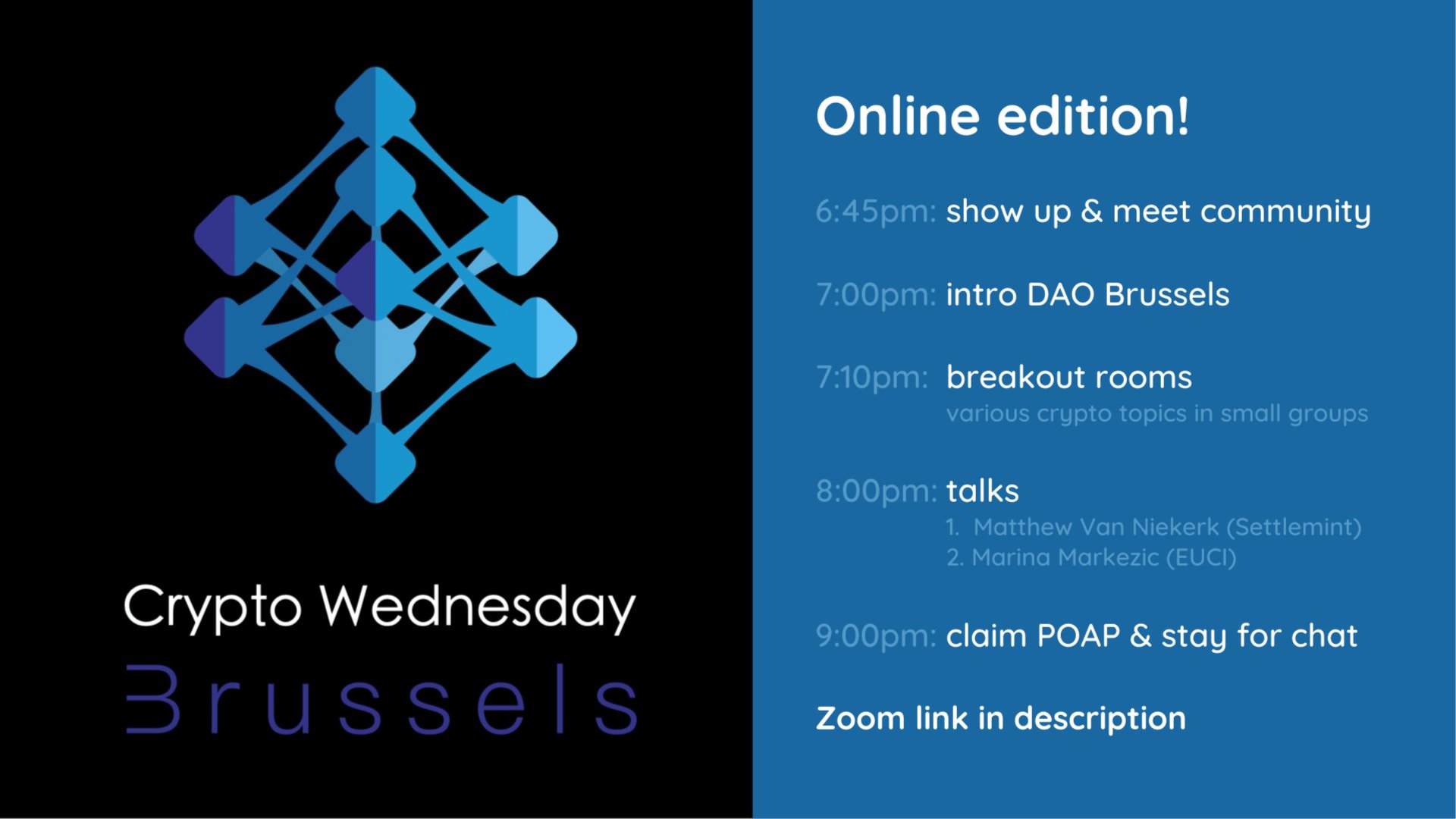 Crypto Wednesday Feat. Settlemint and EUCI — cover photograph
